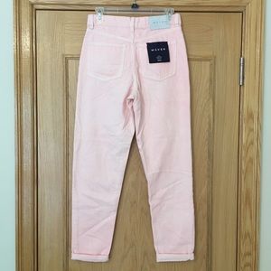 Waven Elsa Mom High Rise Pale Pink Jeans size 26